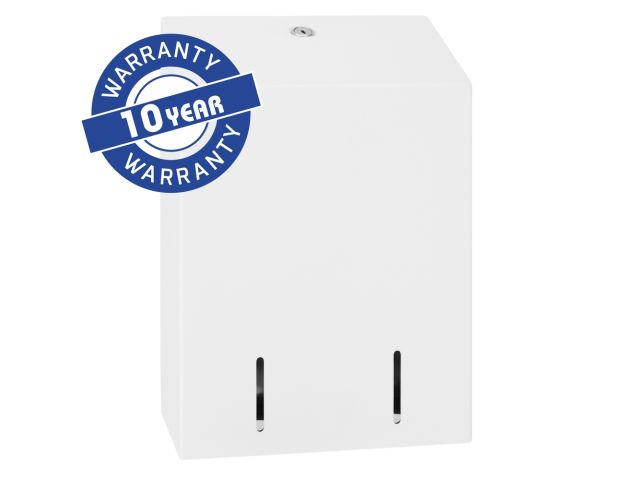 MERIDA STELLA WHITE LINE multiflat toilet paper dispenser, holds up to 900 toilet paper sheets, white